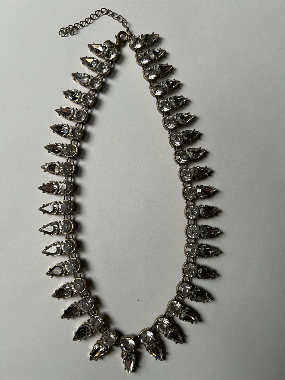 J. Crew “bows and arrows” crystal necklace
